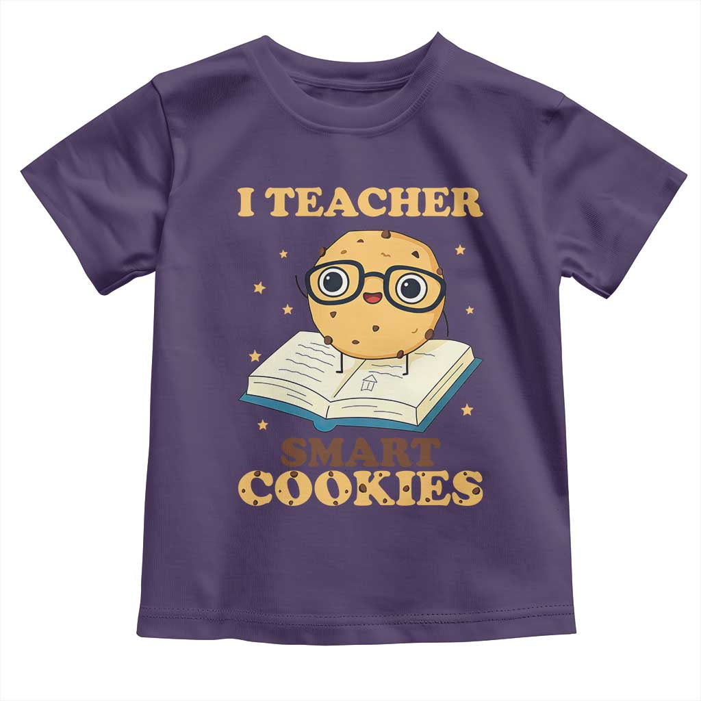 I Teach Smart Cookies Toddler T Shirt Funny Teacher TS14 Purple Print Your Wear