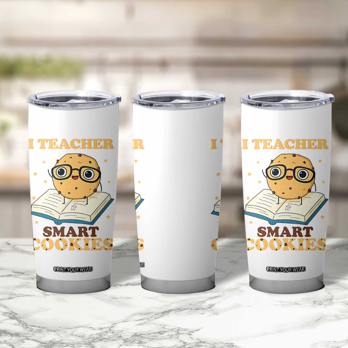 I Teach Smart Cookies Tumbler Cup Funny Teacher TS14 Print Your Wear