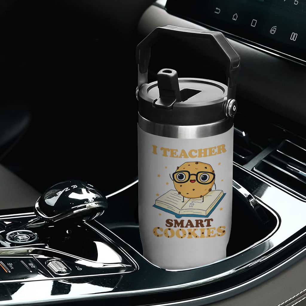 I Teach Smart Cookies Flip Straw Tumbler Funny Teacher TS14 Print Your Wear