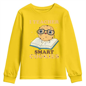 I Teach Smart Cookies Youth Sweatshirt Funny Teacher TS14 Daisy Print Your Wear