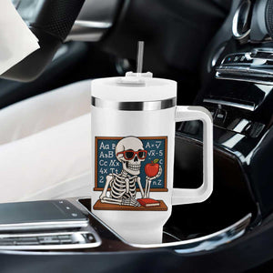 I Will Just Wait Until It Is Quite Tumbler With Handle Funny Skeleton Teacher TS14 Print Your Wear