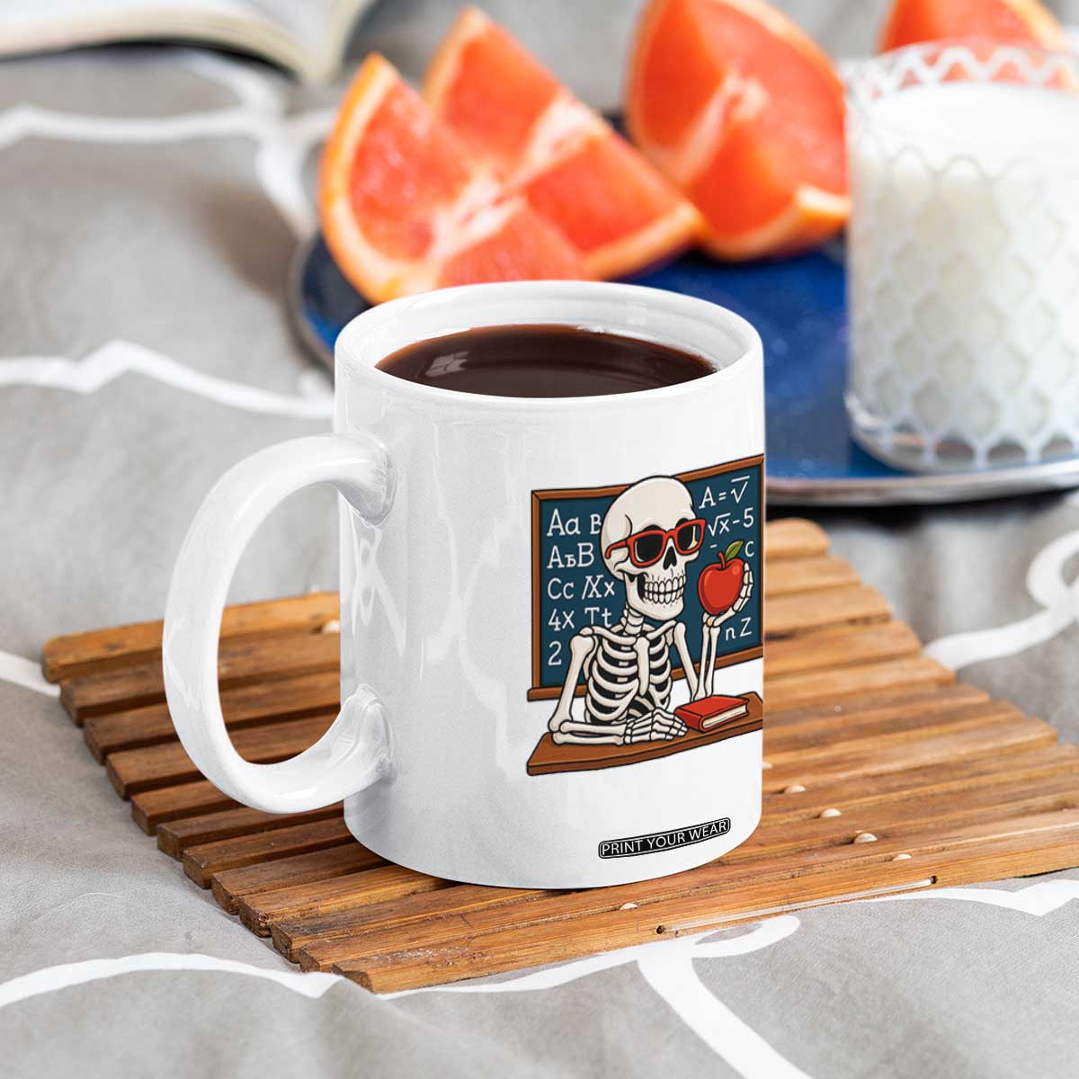 I Will Just Wait Until It Is Quite Coffee Mug Funny Skeleton Teacher TS14 Print Your Wear