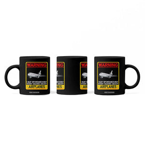 Funny Pilot Coffee Mug Warning May Spontaneously Talk About Airplanes TS14 Print Your Wear