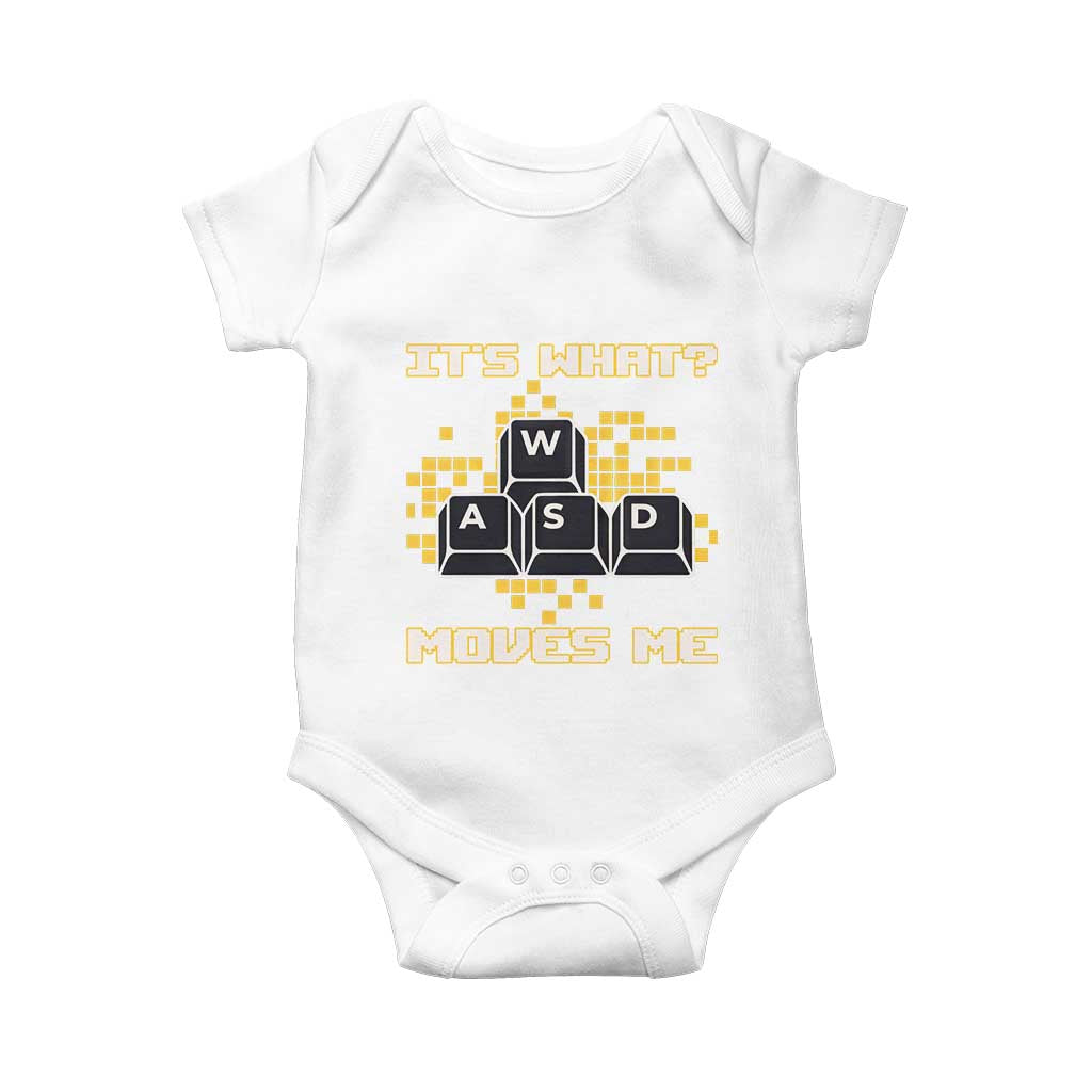 Funny PC Gamer Gaming Baby Onesie It Is What Moves Me TS14 White Print Your Wear