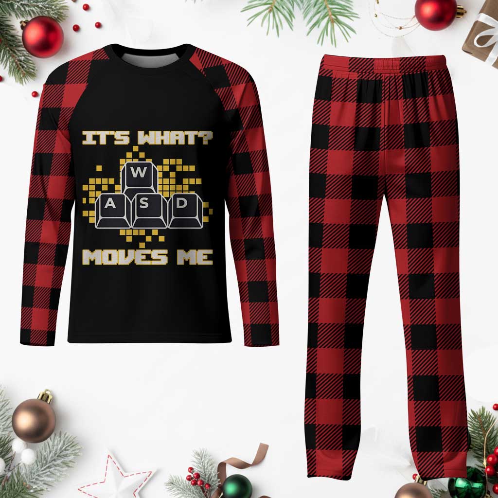 Funny PC Gamer Gaming Plaid Pajama Set It Is What Moves Me TS14 Buffalo Plaid Print Your Wear