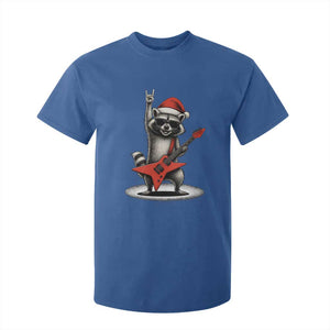 Funny Raccoon Rock Music Christmas T Shirt For Kid TS14 Royal Blue Print Your Wear