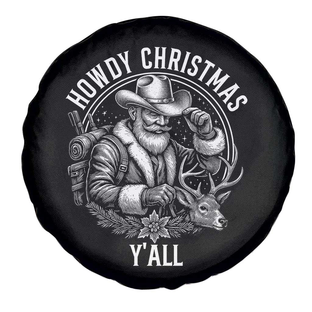 Cowboy Santa Claus Spare Tire Cover Howdy Christmas Y'all Western Country TS14 Print Your Wear
