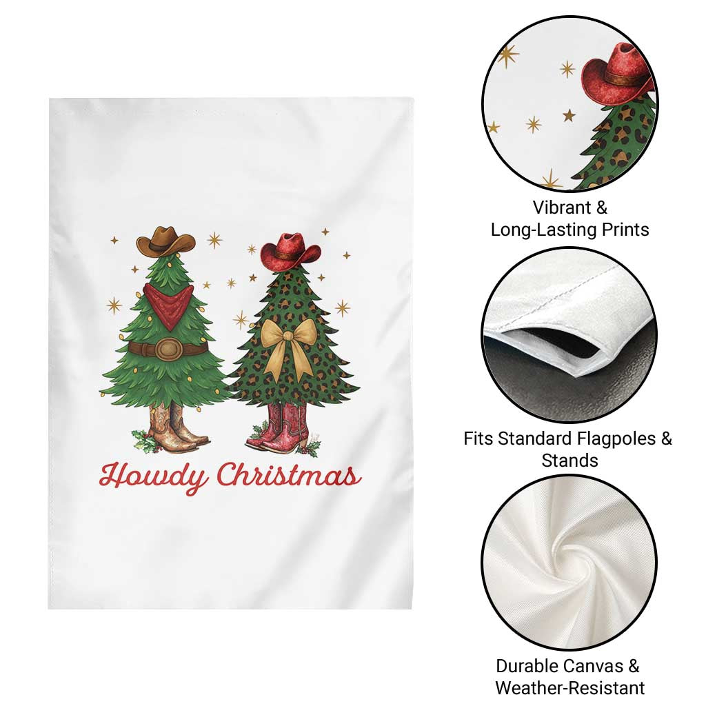 Howdy Christmas Garden Flag Cowboy Western Country Xmas TS14 Print Your Wear