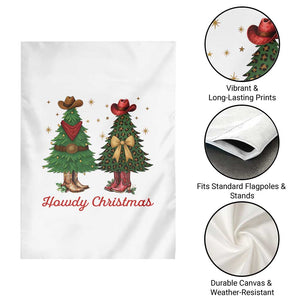 Howdy Christmas Garden Flag Cowboy Western Country Xmas TS14 Print Your Wear