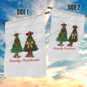 Howdy Christmas Garden Flag Cowboy Western Country Xmas TS14 Print Your Wear