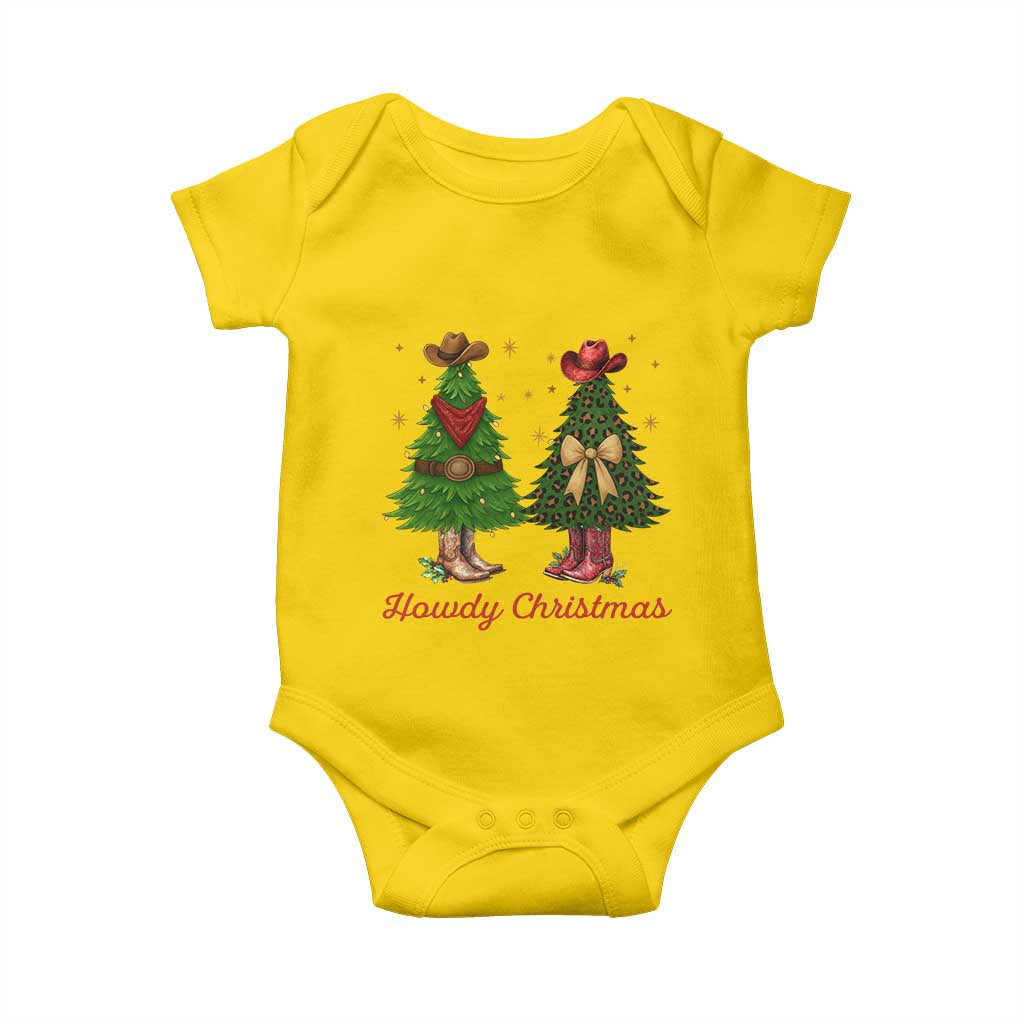Howdy Christmas Baby Onesie Cowboy Western Country Xmas TS14 Daisy Print Your Wear