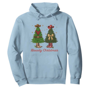 Howdy Christmas Hoodie Cowboy Western Country Xmas TS14 Light Blue Print Your Wear