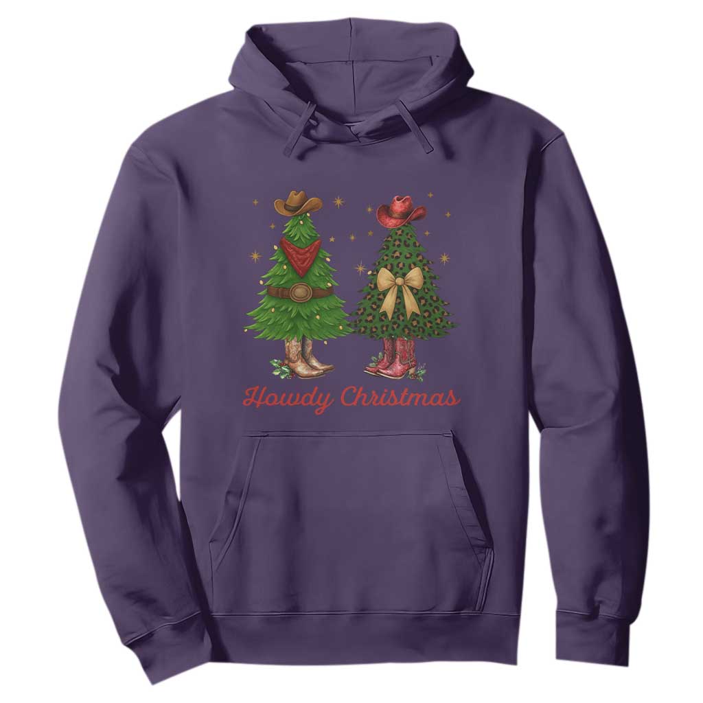 Howdy Christmas Hoodie Cowboy Western Country Xmas TS14 Purple Print Your Wear