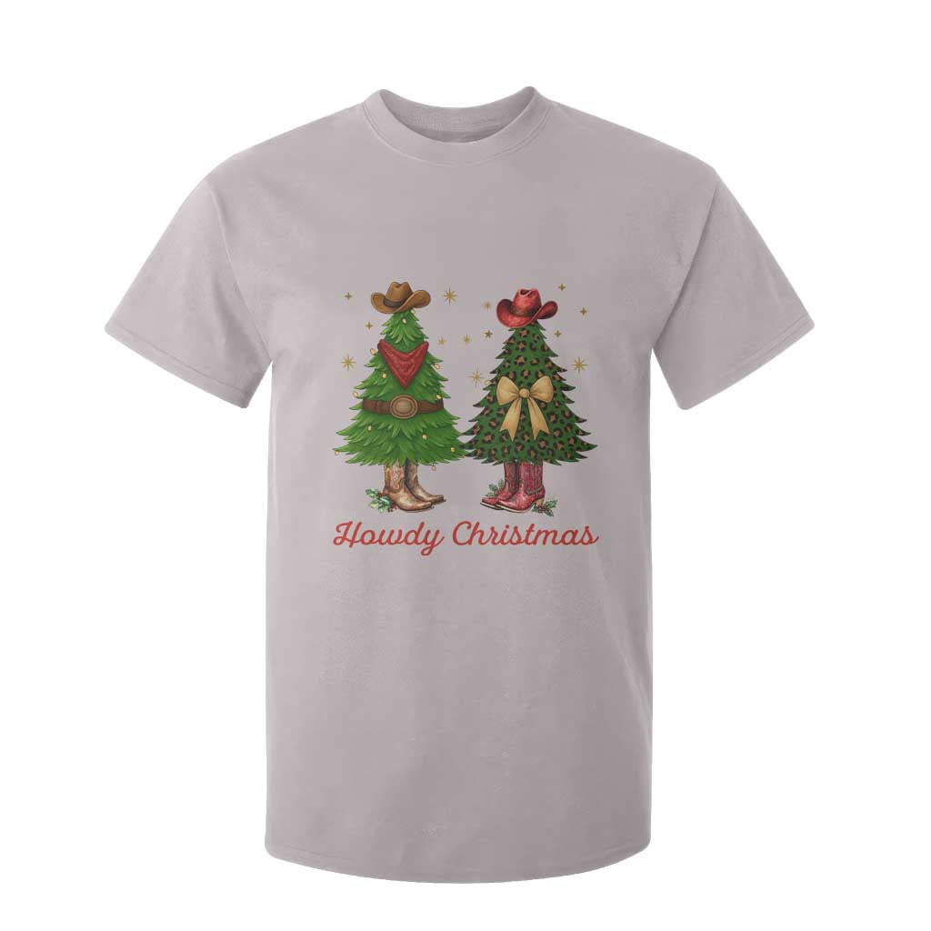 Howdy Christmas T Shirt For Kid Cowboy Western Country Xmas TS14 Ice Gray Print Your Wear