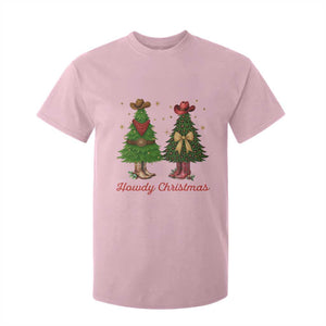 Howdy Christmas T Shirt For Kid Cowboy Western Country Xmas TS14 Light Pink Print Your Wear