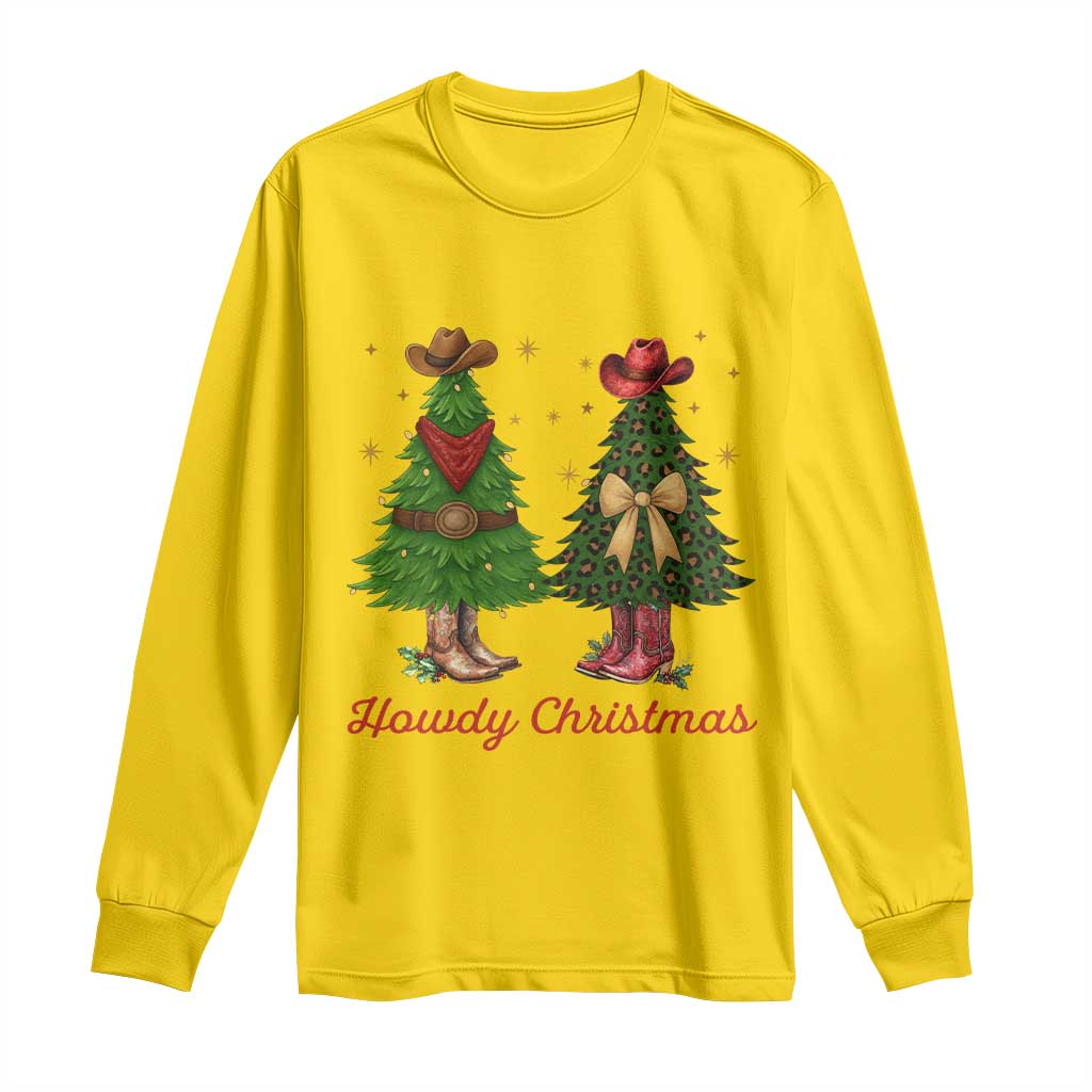 Howdy Christmas Long Sleeve Shirt Cowboy Western Country Xmas TS14 Daisy Print Your Wear
