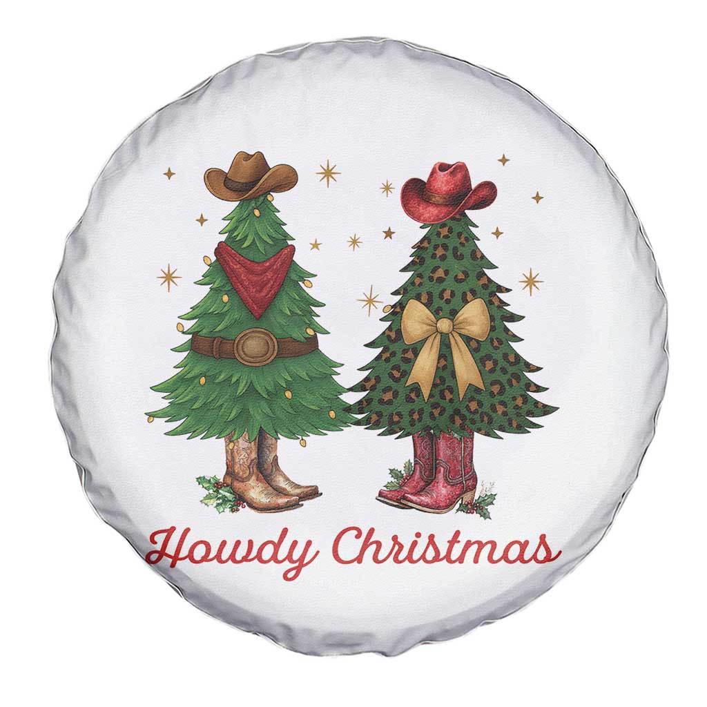 Howdy Christmas Spare Tire Cover Cowboy Western Country Xmas TS14 Print Your Wear