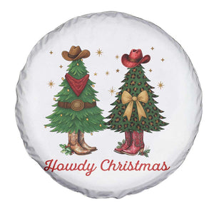 Howdy Christmas Spare Tire Cover Cowboy Western Country Xmas TS14 Print Your Wear