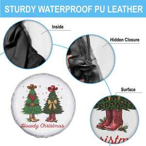 Howdy Christmas Spare Tire Cover Cowboy Western Country Xmas TS14 Print Your Wear