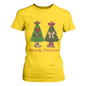 Howdy Christmas T Shirt For Women Cowboy Western Country Xmas TS14 Daisy Print Your Wear