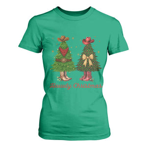 Howdy Christmas T Shirt For Women Cowboy Western Country Xmas TS14 Irish Green Print Your Wear