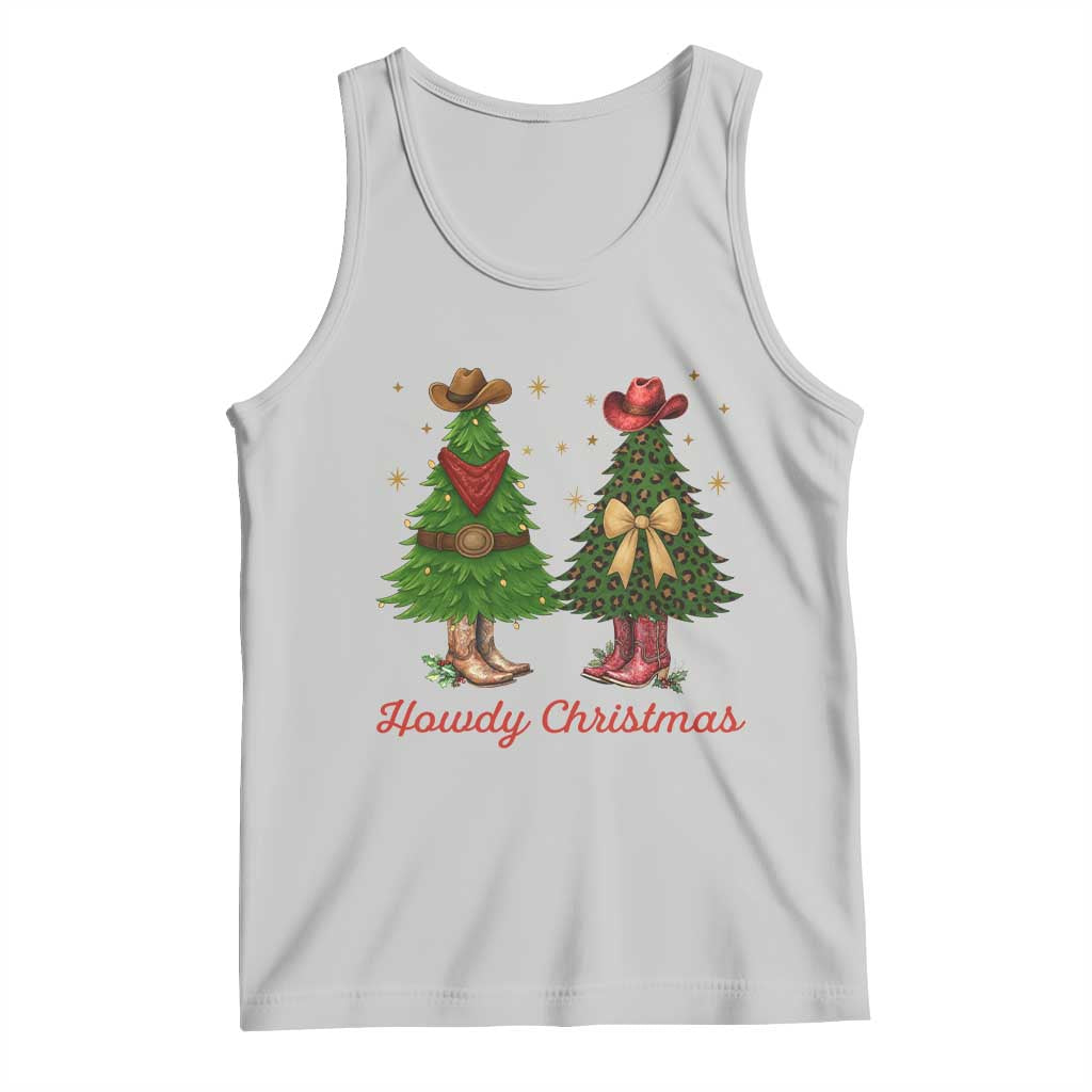 Howdy Christmas Tank Top Cowboy Western Country Xmas TS14 Ash Print Your Wear