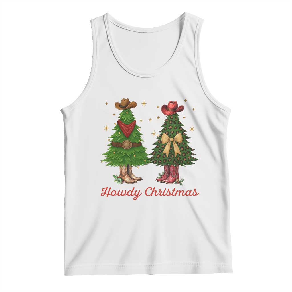 Howdy Christmas Tank Top Cowboy Western Country Xmas TS14 White Print Your Wear