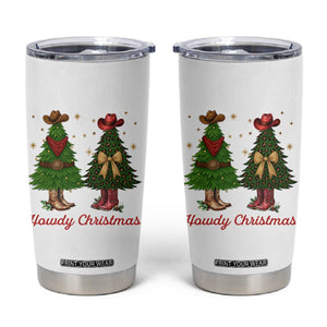 Howdy Christmas Tumbler Cup Cowboy Western Country Xmas TS14 White Print Your Wear