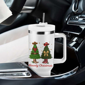 Howdy Christmas Tumbler With Handle Cowboy Western Country Xmas TS14 Print Your Wear