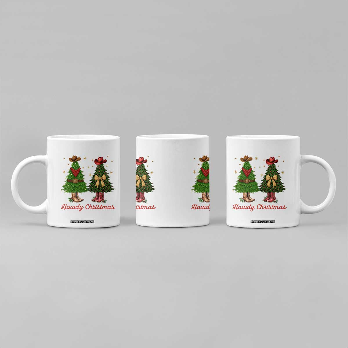 Howdy Christmas Coffee Mug Cowboy Western Country Xmas TS14 Print Your Wear