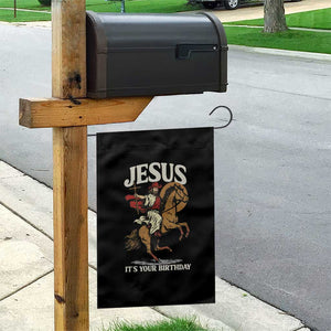 Funny Cowboy Jesus Christmas Garden Flag It Is Your Birthday TS14 Print Your Wear
