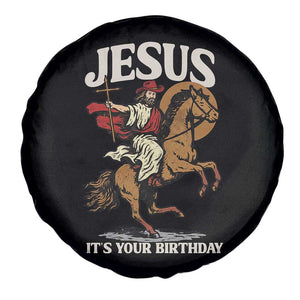 Funny Cowboy Jesus Christmas Spare Tire Cover It Is Your Birthday TS14 Print Your Wear
