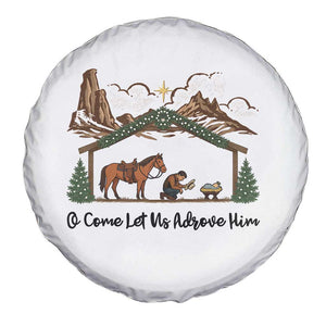 Nativity Scene Christmas Spare Tire Cover Cowboy Bible Scripture Verse Western TS14 Print Your Wear