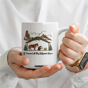 Nativity Scene Christmas Coffee Mug Cowboy Bible Scripture Verse Western TS14 Print Your Wear