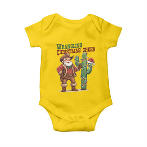 Funny Santa Cowboy Baby Onesie Wrangling Christmas Cheer TS14 Daisy Print Your Wear