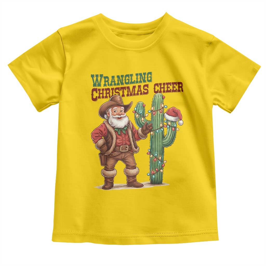 Funny Santa Cowboy Toddler T Shirt Wrangling Christmas Cheer TS14 Daisy Print Your Wear