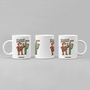 Funny Santa Cowboy Coffee Mug Wrangling Christmas Cheer TS14 Print Your Wear