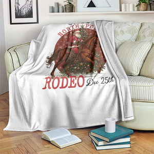 Cowboy Santa Christmas Throw Blanket Annual North Pole Rodeo Dec 25th TS14 Print Your Wear