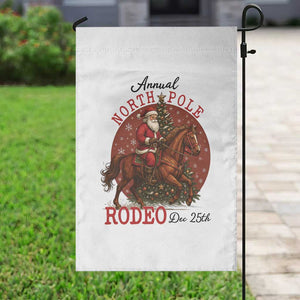 Cowboy Santa Christmas Garden Flag Annual North Pole Rodeo Dec 25th TS14 Print Your Wear