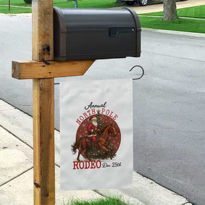 Cowboy Santa Christmas Garden Flag Annual North Pole Rodeo Dec 25th TS14 Print Your Wear