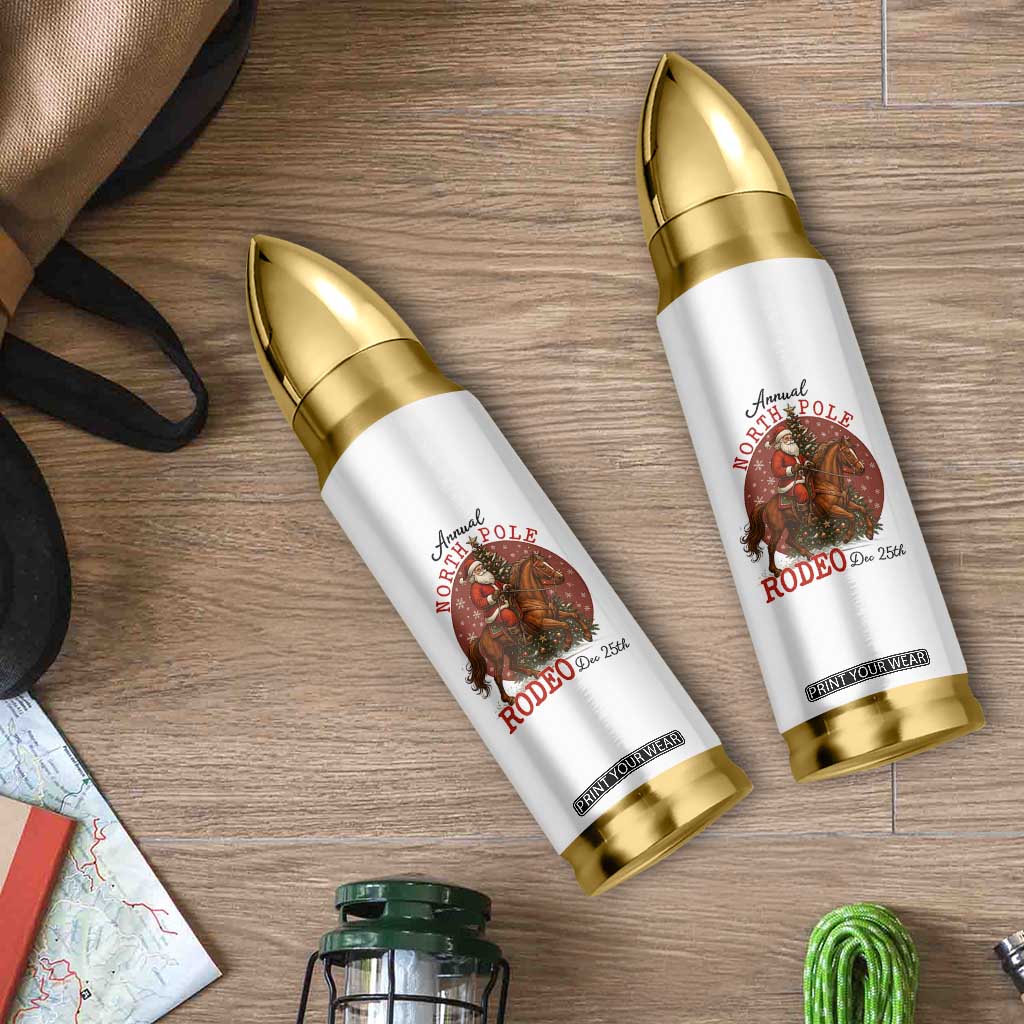 Cowboy Santa Christmas Bullet Tumbler Annual North Pole Rodeo Dec 25th TS14 Print Your Wear