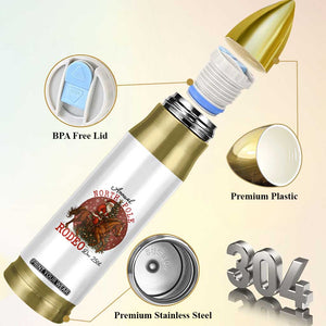 Cowboy Santa Christmas Bullet Tumbler Annual North Pole Rodeo Dec 25th TS14 Print Your Wear