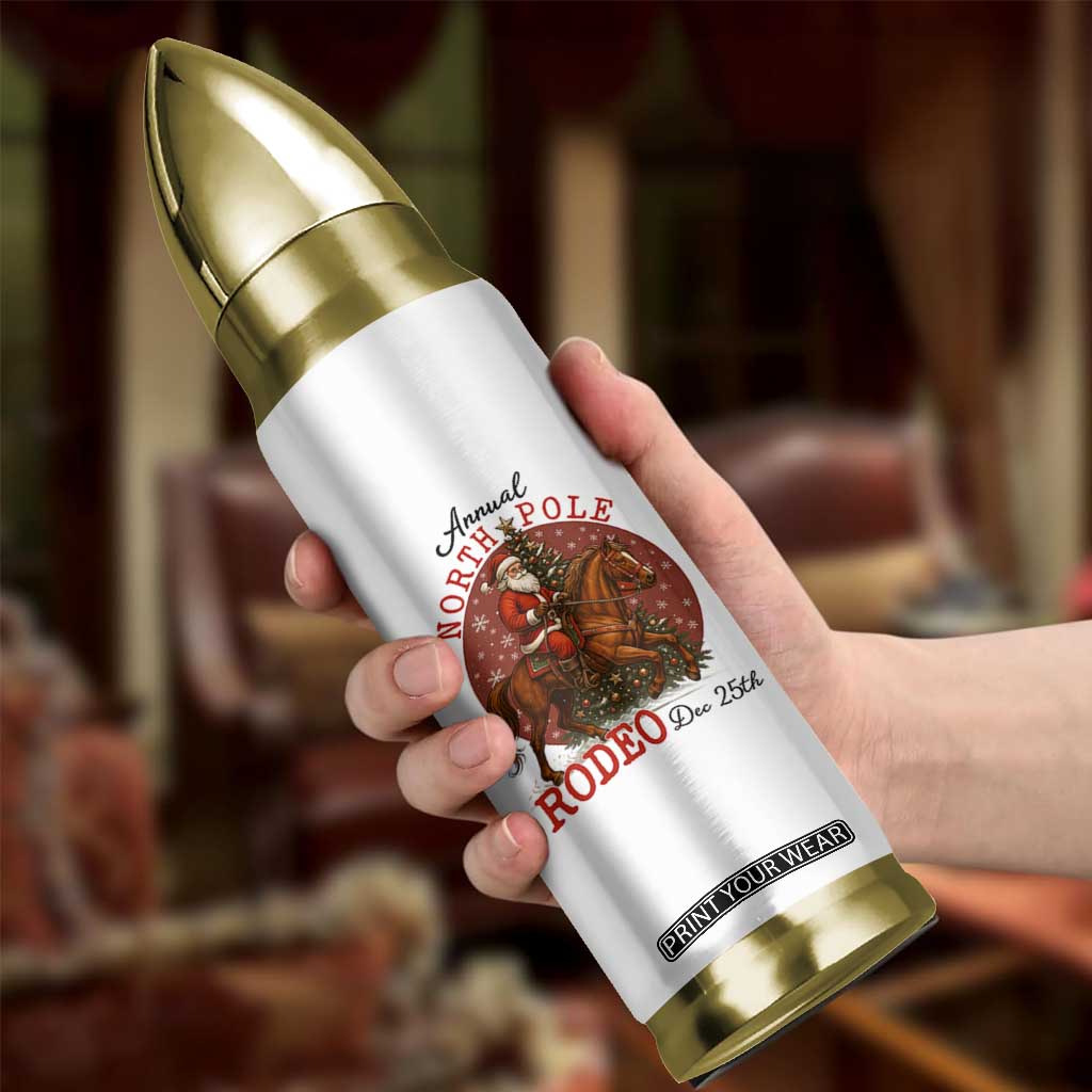 Cowboy Santa Christmas Bullet Tumbler Annual North Pole Rodeo Dec 25th TS14 Print Your Wear