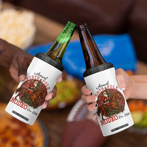 Cowboy Santa Christmas 4 in 1 Can Cooler Tumbler Annual North Pole Rodeo Dec 25th TS14 Print Your Wear