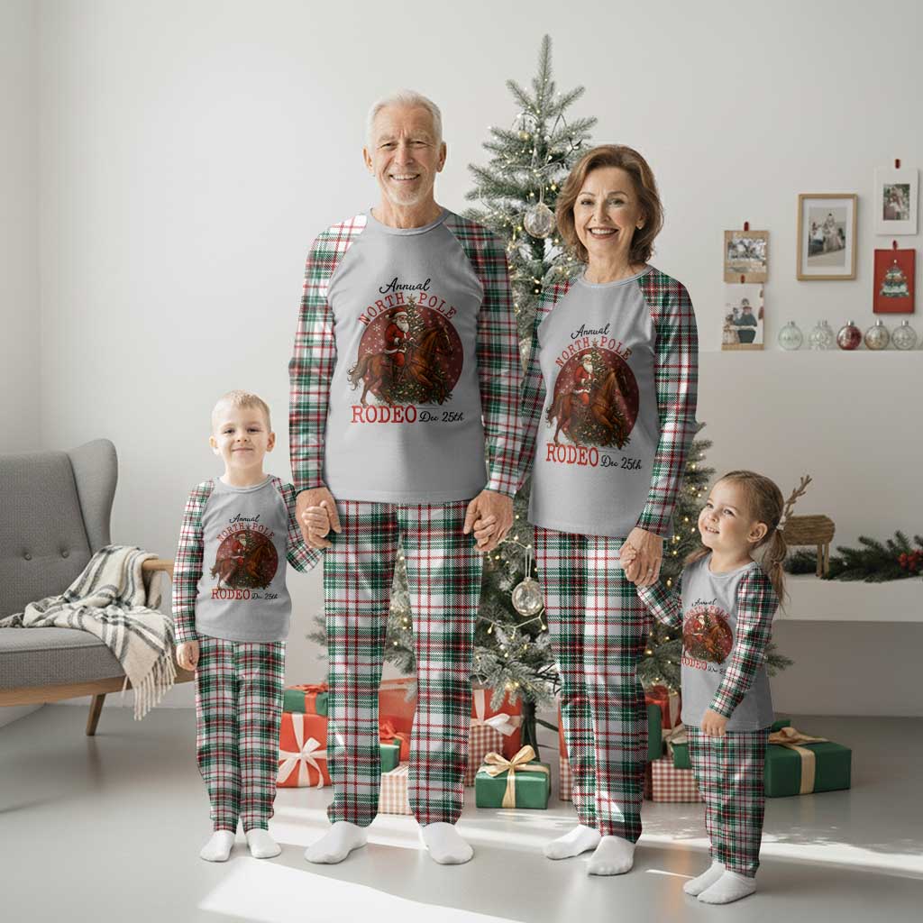 Cowboy Santa Christmas Plaid Pajama Set Annual North Pole Rodeo Dec 25th TS14 Christmas Plaid Print Your Wear