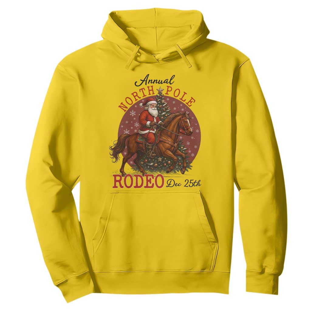 Cowboy Santa Christmas Hoodie Annual North Pole Rodeo Dec 25th TS14 Daisy Print Your Wear