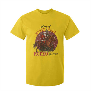 Cowboy Santa Christmas T Shirt For Kid Annual North Pole Rodeo Dec 25th TS14 Daisy Print Your Wear