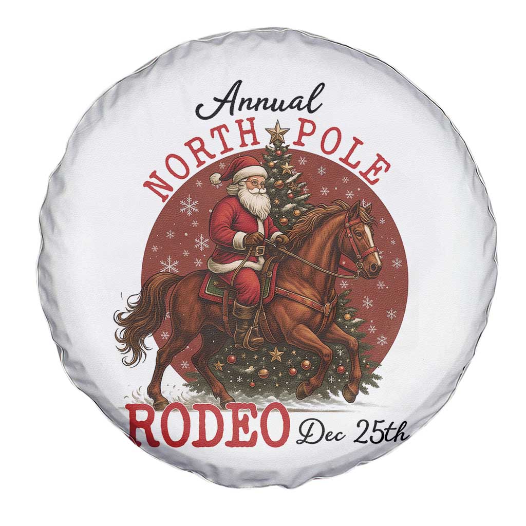 Cowboy Santa Christmas Spare Tire Cover Annual North Pole Rodeo Dec 25th TS14 Print Your Wear