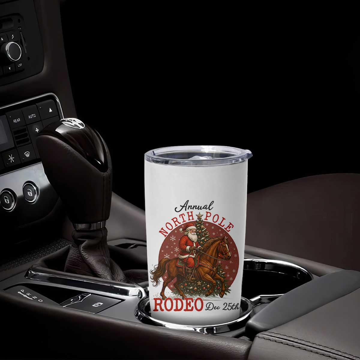 Cowboy Santa Christmas Tumbler Cup Annual North Pole Rodeo Dec 25th TS14 Print Your Wear