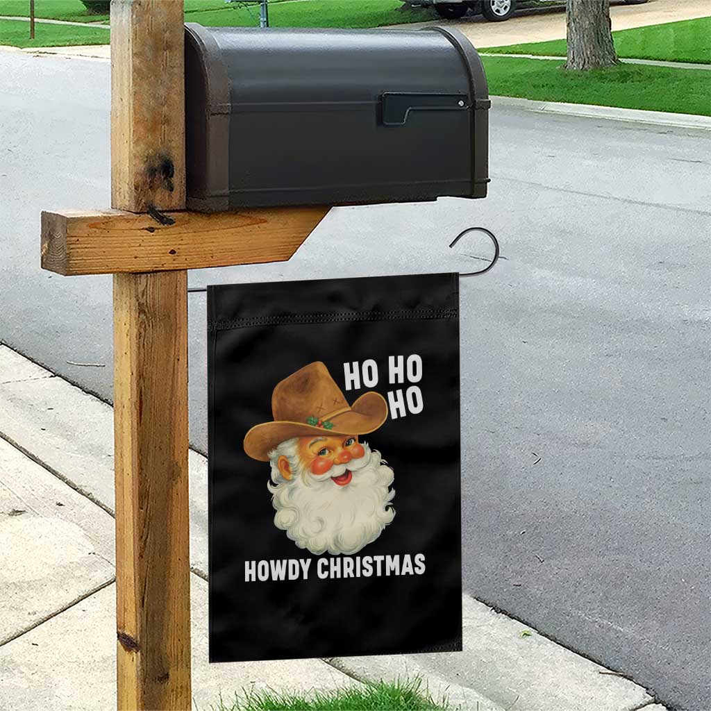 Cowboy Santa Christmas Garden Flag Ho Ho Ho Howdy Christmas TS14 Print Your Wear